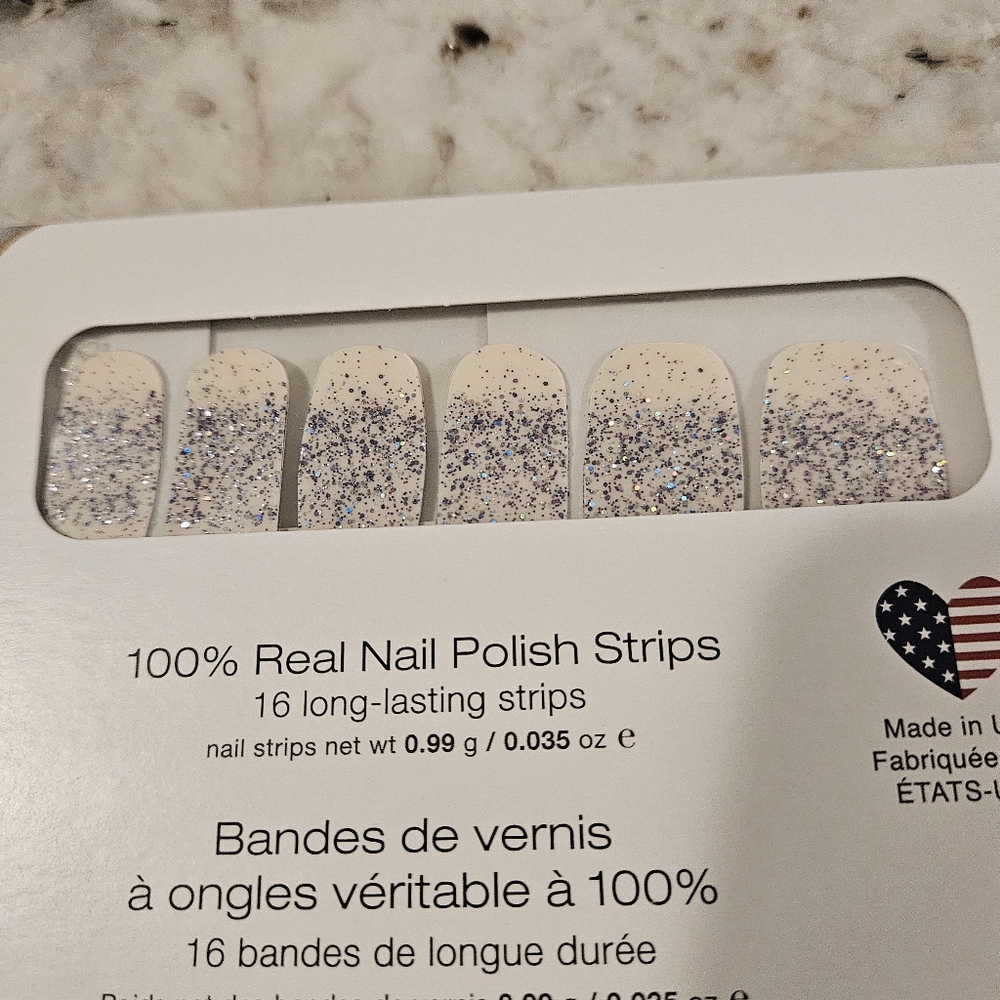 Color Street Glitter Overlay Nail Strips-Retired Lavish Lavender - Picture 3 of 4